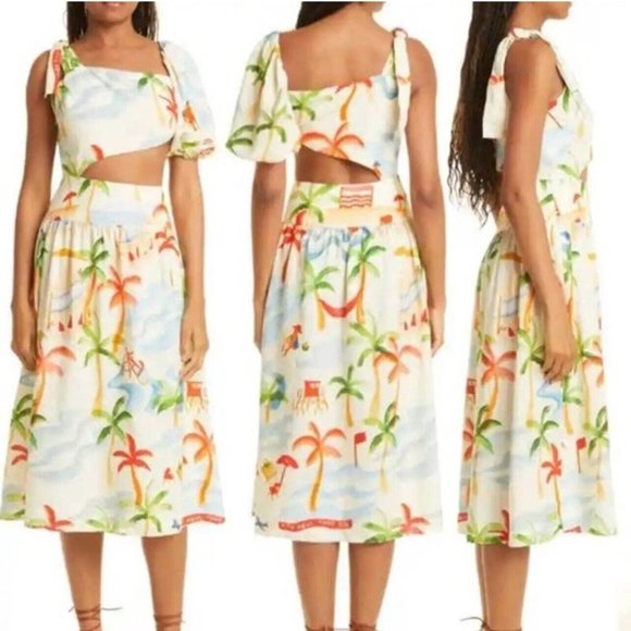FARM Rio Dresses & Skirts - Farm Rio Copacabana Dress Size M Cut Out NEW W/TAGS! $245